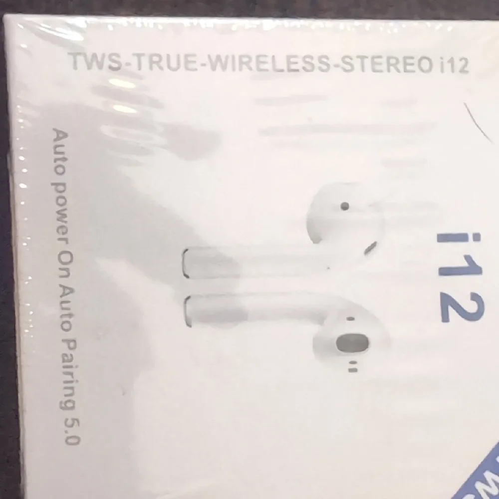 TWS i12 Wireless Earbuds - Sleek White NIB